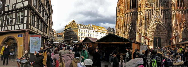 Рождественские метаморфозы у кафедрального собора Страсбурга