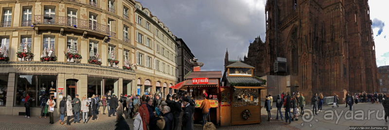 Рождественские метаморфозы у кафедрального собора Страсбурга