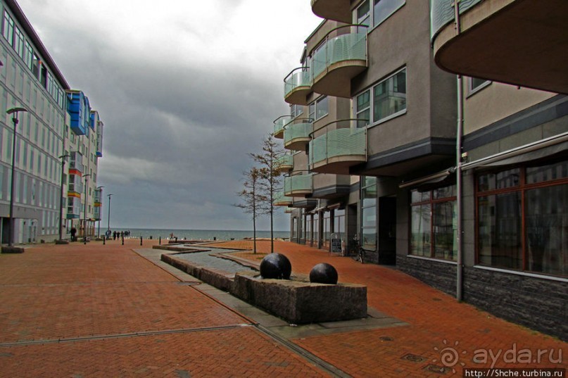 Sundspromenaden - променад-набережная Мальме в октябре