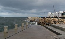 Sundspromenaden - променад-набережная Мальме в октябре