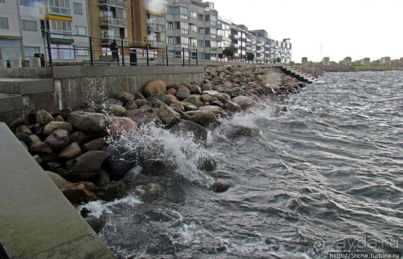 Sundspromenaden - променад-набережная Мальме в октябре