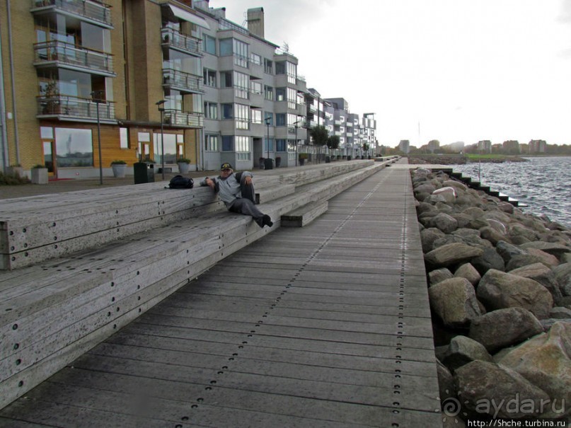 Sundspromenaden - променад-набережная Мальме в октябре