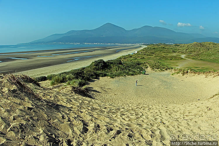 Песчаные дюны на побережье Северной Ирландии