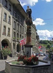 Удивительная "изюминка" Берна — уличные фонтаны 16 века