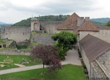 Безансон, взгляд на город и окрестности с высоты цитадели