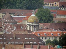 Безансон, взгляд на город и окрестности с высоты цитадели