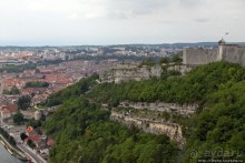 Безансон, взгляд на город и окрестности с высоты цитадели