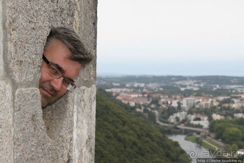 Безансон, взгляд на город и окрестности с высоты цитадели