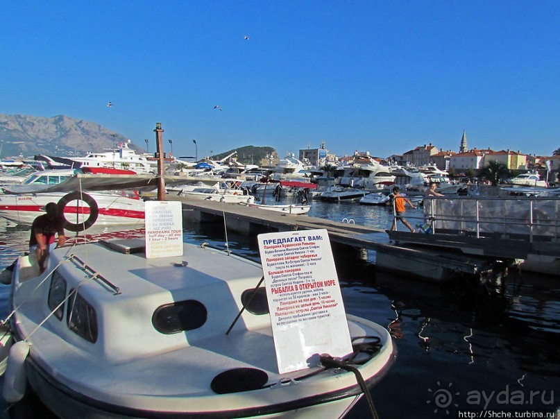 Порт в Будве, ну или скорее, стоянка для яхт и катеров