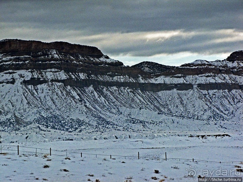 По штату Юта зимою на авто. Въезжаем в Страну Каньонов