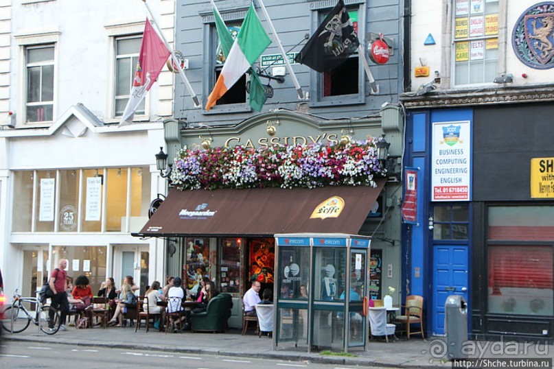 Эстетика ирландского общепита. Район "Temple bar"