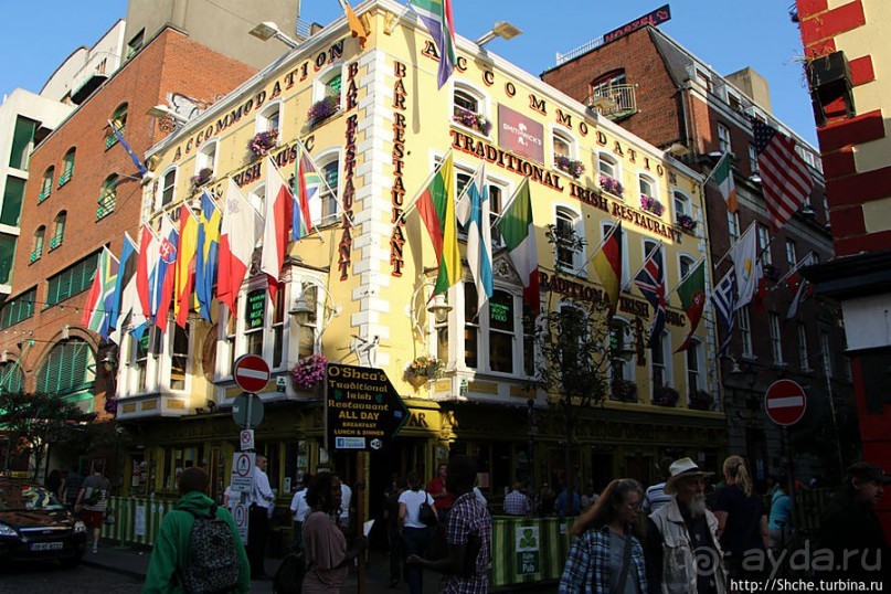 Эстетика ирландского общепита. Район "Temple bar"