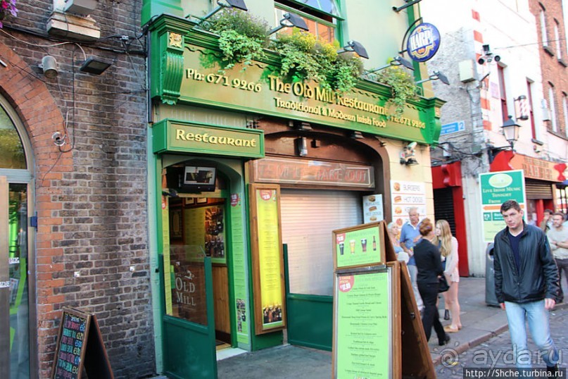 Эстетика ирландского общепита. Район "Temple bar"