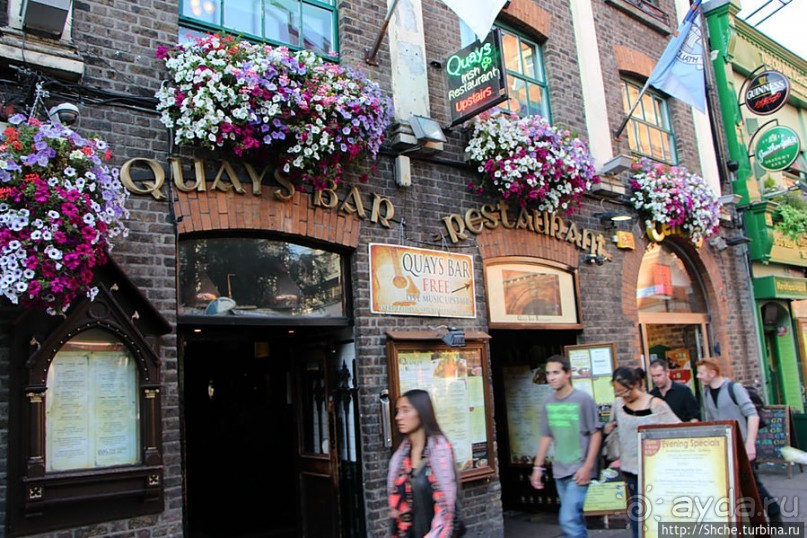 Эстетика ирландского общепита. Район "Temple bar"