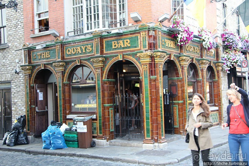 Эстетика ирландского общепита. Район "Temple bar"
