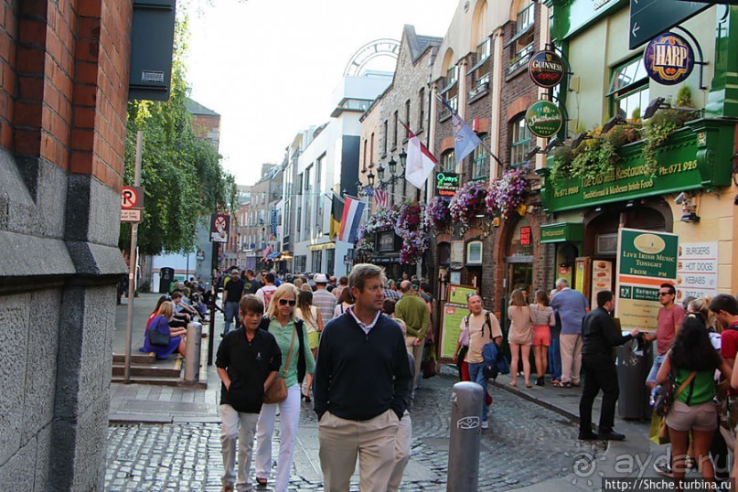 Эстетика ирландского общепита. Район "Temple bar"