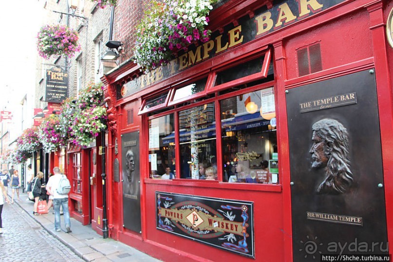 Эстетика ирландского общепита. Район "Temple bar"