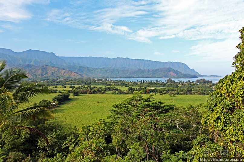 Север Кауаи, залив Ханалей — места для "дикого" отдыха