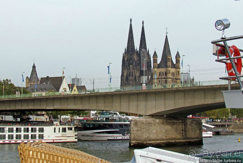 Из Кельна по Рейну против течения. Берег левый, берег правый