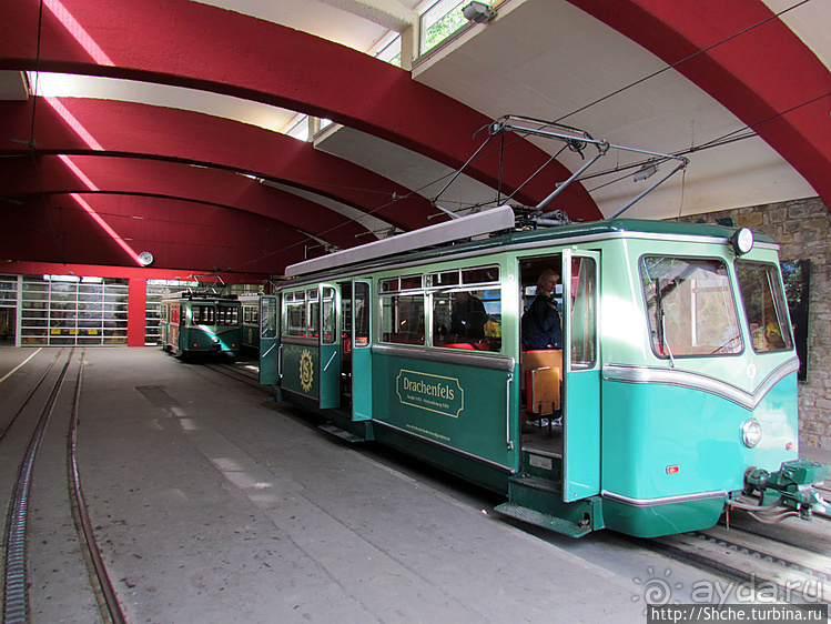 На фуникулере на гору Дракона — Драхенфельс (Drachenfels)