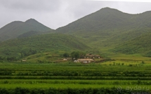 Катим по КНДР. Сельские пейзажи на северо-восток от Кэсона 