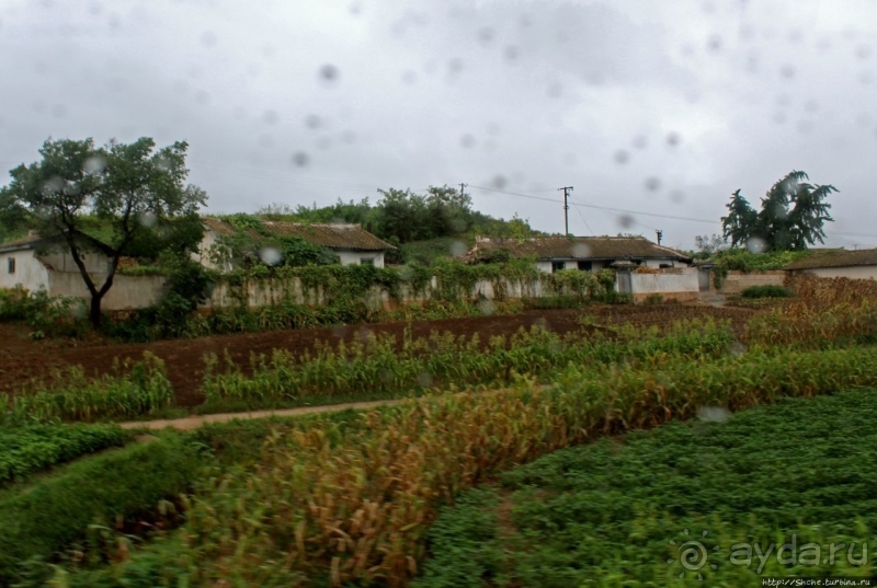 Катим по КНДР. Сельские пейзажи на северо-восток от Кэсона 