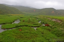 Катим по КНДР. Сельские пейзажи на северо-восток от Кэсона 