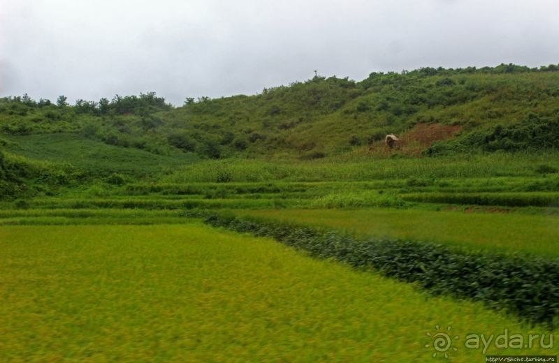 Катим по КНДР. Сельские пейзажи на северо-восток от Кэсона 