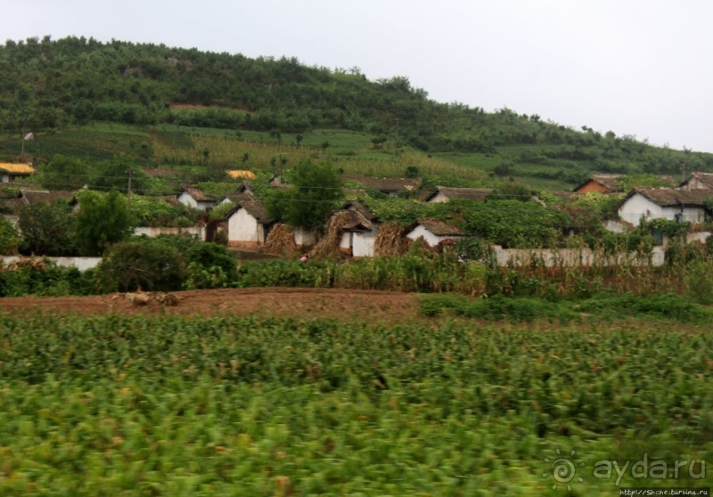 Катим по КНДР. Сельские пейзажи на северо-восток от Кэсона 