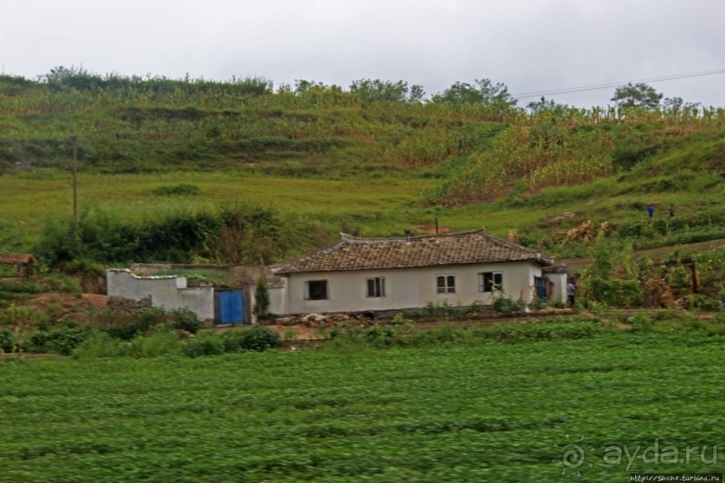 Катим по КНДР. Сельские пейзажи на северо-восток от Кэсона 