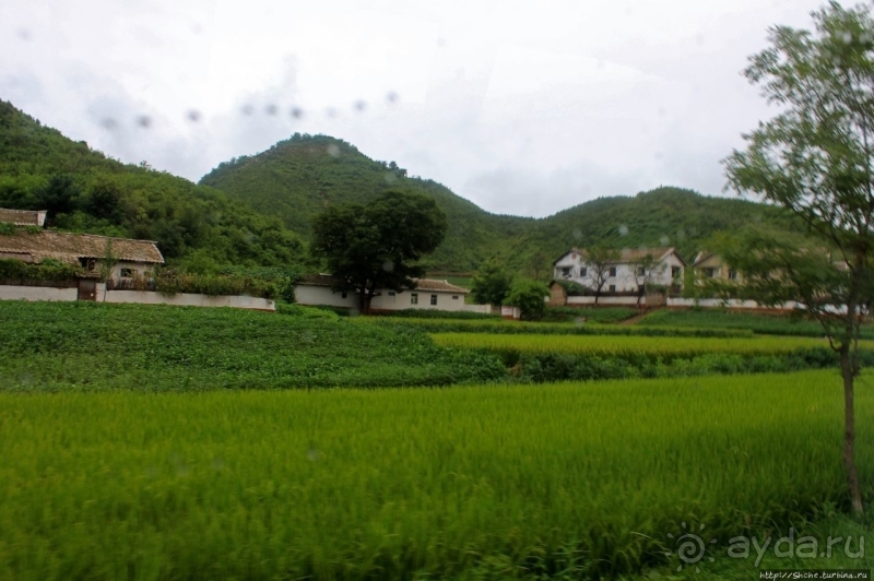 Катим по КНДР. Сельские пейзажи на северо-восток от Кэсона 