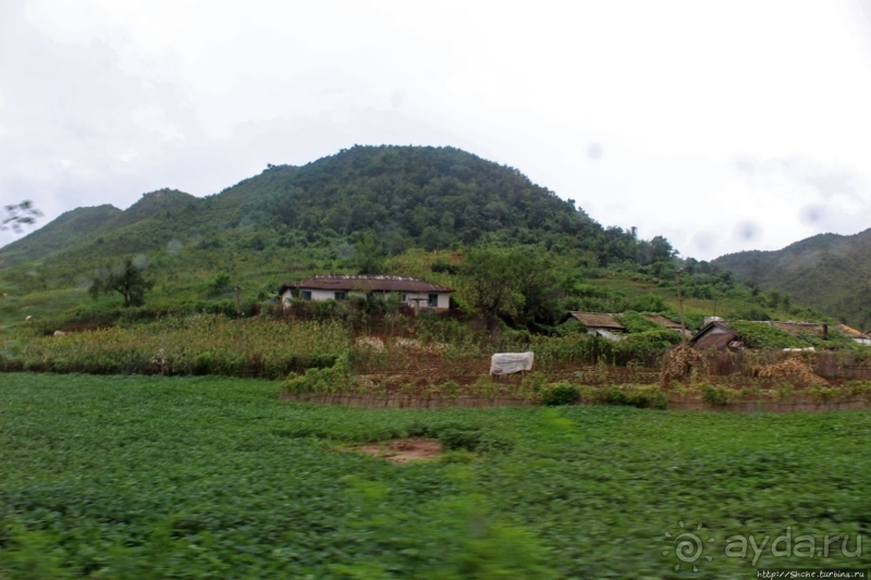 Катим по КНДР. Сельские пейзажи на северо-восток от Кэсона 