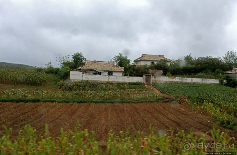Катим по КНДР. Сельские пейзажи на северо-восток от Кэсона 