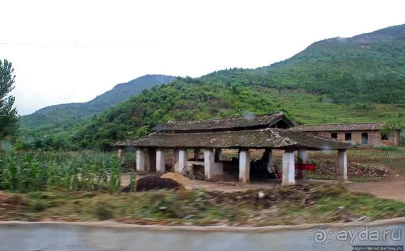 Катим по КНДР. Сельские пейзажи на северо-восток от Кэсона 