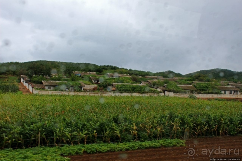 Катим по КНДР. Сельские пейзажи на северо-восток от Кэсона 