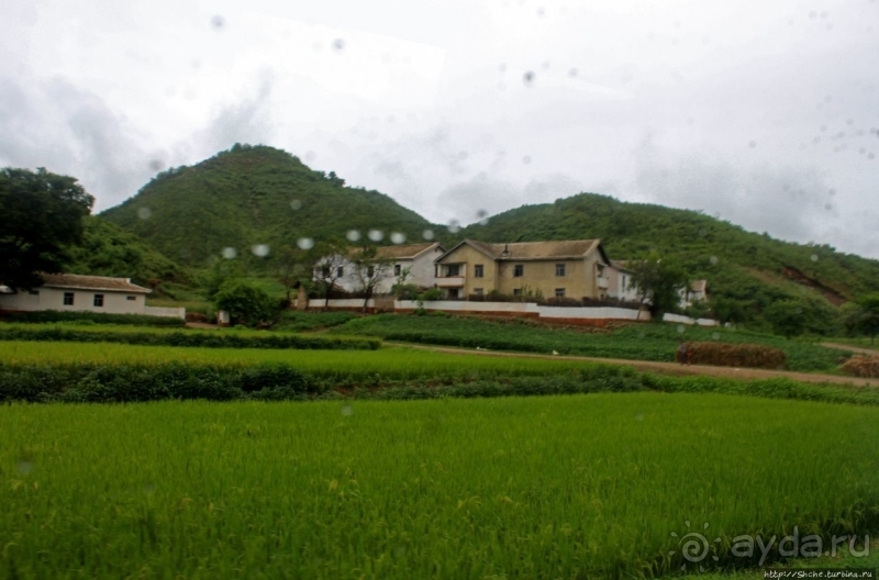 Катим по КНДР. Сельские пейзажи на северо-восток от Кэсона 