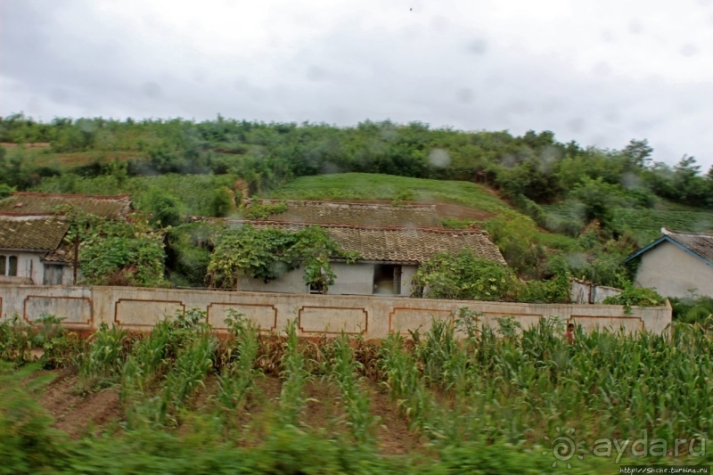 Катим по КНДР. Сельские пейзажи на северо-восток от Кэсона 