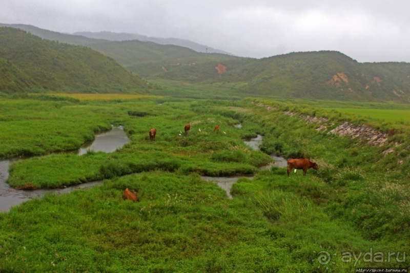 Катим по КНДР. Сельские пейзажи на северо-восток от Кэсона 