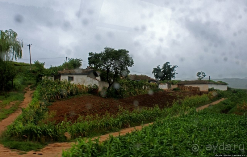 Катим по КНДР. Сельские пейзажи на северо-восток от Кэсона 