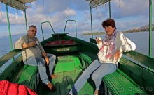 Мы на лодочке катались по Охриду-озеру