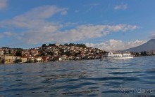 Мы на лодочке катались по Охриду-озеру