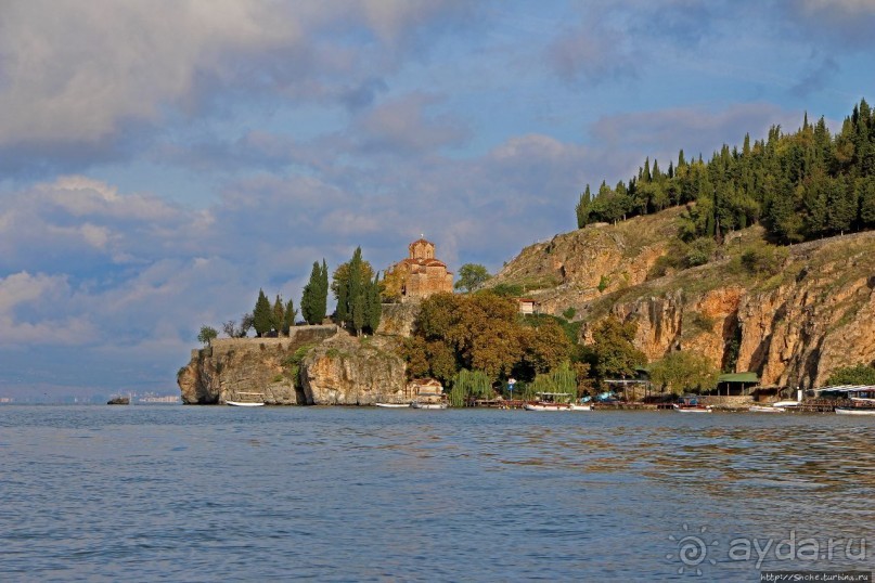 Мы на лодочке катались по Охриду-озеру