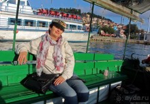 Мы на лодочке катались по Охриду-озеру