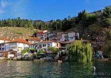 Мы на лодочке катались по Охриду-озеру