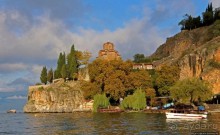 Мы на лодочке катались по Охриду-озеру