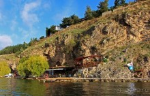 Мы на лодочке катались по Охриду-озеру