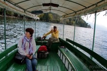 Мы на лодочке катались по Охриду-озеру