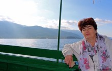 Мы на лодочке катались по Охриду-озеру