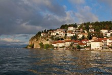 Мы на лодочке катались по Охриду-озеру