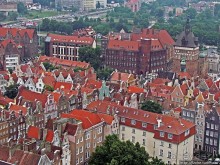 Панорамные виды на сказочный Гданьск с колокольни св. Марии